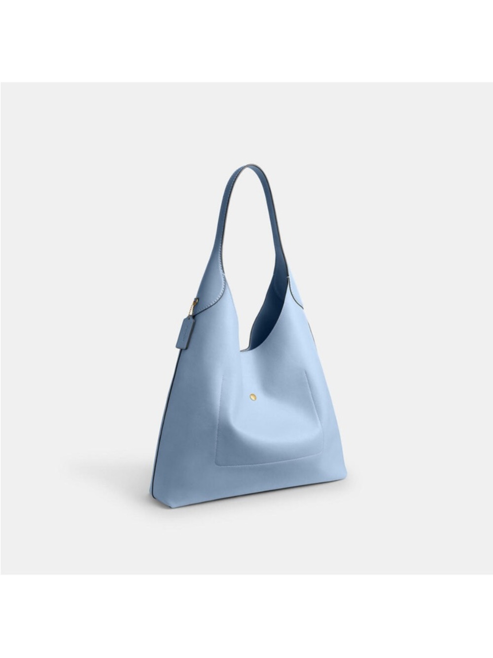 Coach Brooklyn 39 Light Blue Leather Shoulder Bag - Picture 6 of 11